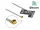 Delock WLAN 802.11 b/g/n Antenna, MHF  I csatlakozódugó, 2 dBi, 1.13 10 cm-es NYÁK-lap, belső öntapa (DL-12693)