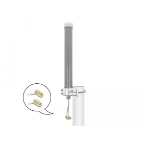   Delock Több sávos, többirányú, kültéri, szürke LTE WLAN 2,4 GHz antenna 1 x SMA apa, 1 x RP-SMA apa, (DL-12694)