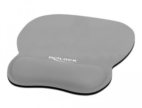 Delock Ergonomikus egér pad csuklótámasszal szürke 245 x 206 mm