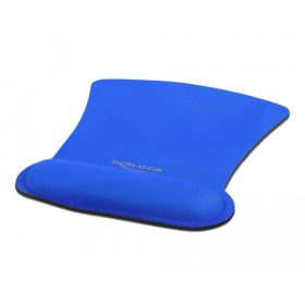   Delock Ergonomikus egér pad csuklótámasszal kék 255 x 207 mm (DL-12699)
