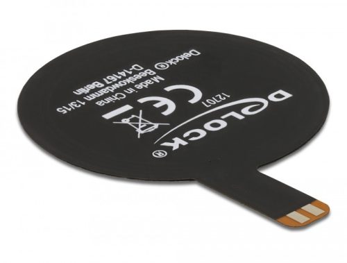 Delock NFC 13,56 MHz-es antenna SMT FPC kerek belső fekete öntapadós