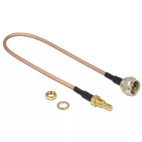   Delock Antennakábel F dugó > SMB jack Bulkhead RG-316 25 cm (DL-13025)