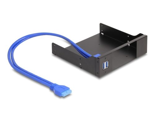 Delock 5.25  fém beszerelési keret USB 5 Gbps Hub-bal Slim Bay Mobile Rack-hez