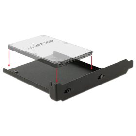   Delock telepítőkeret 1 x 2,5  HDD-hez a PC-nyílásba (DL-18212)