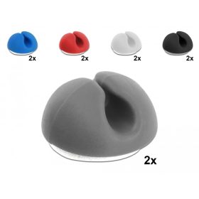   Delock Kábeltartó mini szett 10 darabos megfelelo színekben (DL-18294)