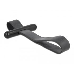 Delock Kábelkötés fekete gumi hurokkal (DL-18337)