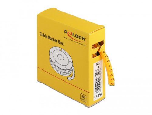 Delock 500 db. sárga kábeljelző doboz No. 0