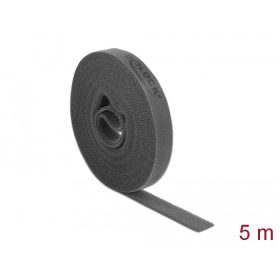   Delock Velcro szürke ragasztó szalag guriga Hx 5 m x Sz 15 mm (DL-18390)