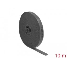   Delock Velcro szürke ragasztó szalag guriga Hx 10 m x Sz 15 mm (DL-18391)