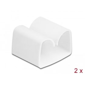 Delock Kábeltartó 2 db. Fehér (DL-18395)