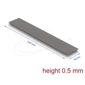   Delock Hővezető párna 120 x 20 x 0,5 mm M.2 modulokhoz 3,2 W/mK   alacsony olaj szivárgás