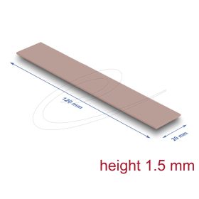   Delock Hővezető párna 120 x 20 x 1,5 mm M.2 modulokhoz 3,0 W/mK   nem szilikon anyagú