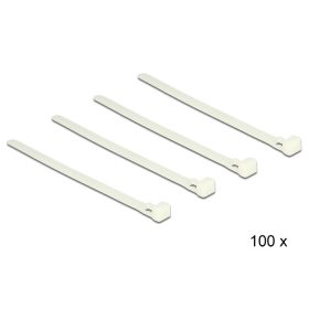   Delock Kioldható kábelkötegelők, fehér szín, 150 x 7,2 mm (H x Sz), 100 darab (DL-18638)