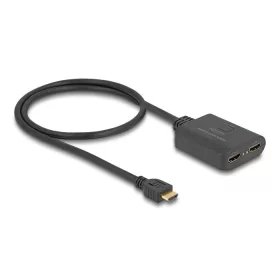   Delock HDMI elosztó 1 x HDMI megoszlik 2 x HDMI-vé, 4K 60 Hz kimenettel és downscalerrel (DL-18650)