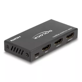   Delock HDMI elosztó 1 x HDMI megoszlik 2 x HDMI-vé, 4K 60 Hz kimenettel és downscalerrel (DL-18651)