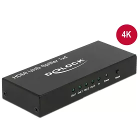   Delock HDMI UHD-es elosztó 1 x HDMI-bemenet > 4 x HDMI-kimenet 4K (DL-18684)