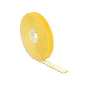   Delock Hurkolható rögzítok, 5 m x 13 mm (H x Sz) tekercs, sárga (DL-18735)