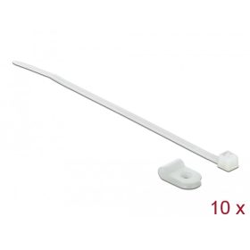   Delock Fehér színű, összekapcsoló pánt készlet 3,2 mm H 100 x Sz 2,5 mm kábelekkel (DL-18859)