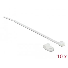   Delock Fehér színű, összekapcsoló pánt készlet 4,8 mm H 150 x Sz 2,5 mm kábelekkel (DL-18861)