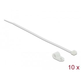   Delock Fehér színű, összekapcsoló pánt készlet 6,4 mm H 200 x Sz 3,6 mm kábelekkel (DL-18863)