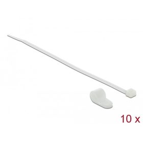   Delock Fehér színű, összekapcsoló pánt készlet 12,7 mm H 300 x Sz 4,8 mm kábelekkel (DL-18869)