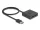 Delock DisplayPort kapcsoló 2 az 1-ben Kétirányú 8K (DL-18906)