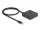 Delock USB 10 Gbps USB Type-C  kapcsoló 2 az 1-ben Kétirányú 8K (DL-18911)