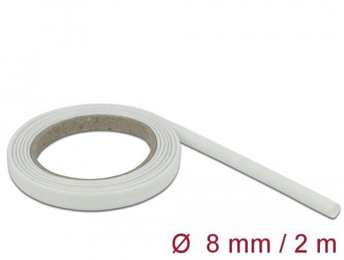 Delock Üvegszálas borítás 2 m x 8 mm fehér