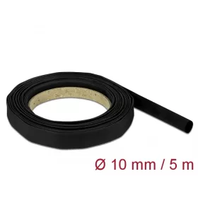 Delock Fekete zsugorcső 5 m x 10 mm (DL-18938)