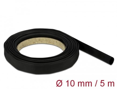 Delock Fekete zsugorcső 5 m x 10 mm