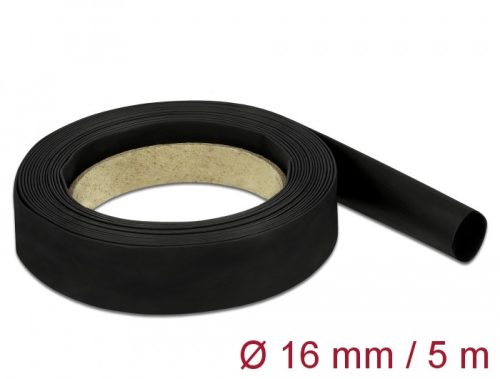 Delock Fekete zsugorcső 5 m x 16 mm