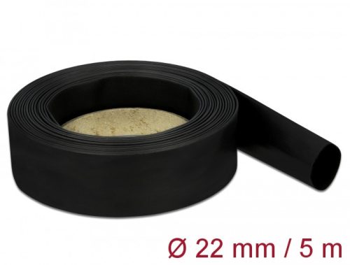 Delock Fekete zsugorcső 5 m x 22 mm
