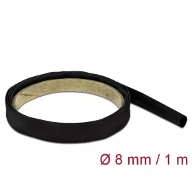 Delock Fekete zsugorcső 1 m x 8 mm (DL-18973)