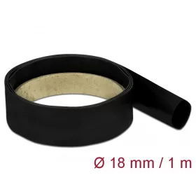Delock Fekete zsugorcső 1 m x 18 mm (DL-18977)