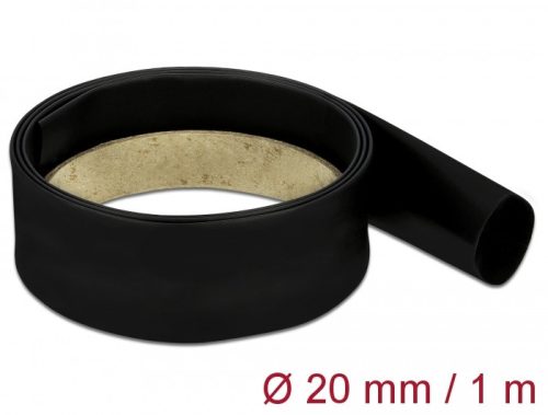 Delock Fekete zsugorcső 1 m x 20 mm
