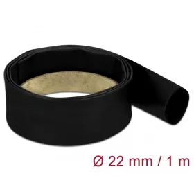 Delock Fekete zsugorcső 1 m x 22 mm (DL-18979)