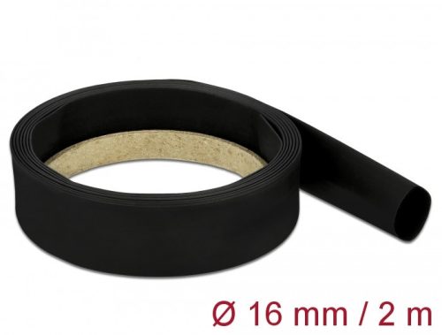 Delock Fekete zsugorcső 2 m x 16 mm