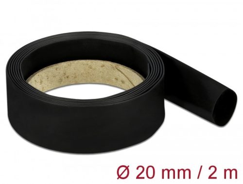 Delock Fekete zsugorcső 2 m x 20 mm