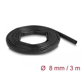   Delock PVC szigetelő borító cső 3 m x 8 mm fekete (DL-19000)