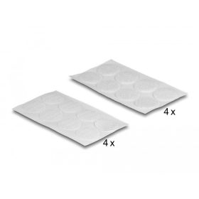   Delock Tépőzáras korongok, kerek 64 db.-os fehér (DL-19089)