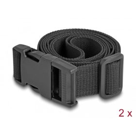   Delock Állítható bőrönd öv 1,5 m hosszú fekete 2 db (DL-19109)