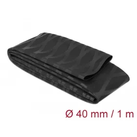   Delock Zsugorcső X-mintás nem csúszós 1 m x 40 mm fekete (DL-19602)