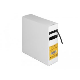   Delock Hűtő kiegészítő doboz öntapadó, 3:1 arányú összehúzódó belsővel, 5 m x 2,4 mm fekete (DL-19962)