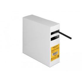   Delock Hűtő kiegészítő doboz öntapadó, 3:1 arányú összehúzódó belsővel, 5 m x 4,8 mm fekete (DL-19964)