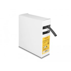   Delock hőre zsugorodó cső doboz, belső ragasztóval, zsugorodási arány 4:1, 5 mx 8 mm fekete (DL-19967)