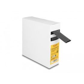   Delock hőre zsugorodó cső doboz, belső ragasztóval, zsugorodási arány 4:1, 5 mx 20 mm fekete (DL-19970)