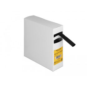   Delock Hűtő kiegészítő doboz öntapadó, 3:1 arányú összehúzódó belsővel, 5 m x 12,7 mm fekete (DL-19985)