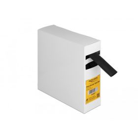   Delock Hűtő kiegészítő doboz öntapadó, 3:1 arányú összehúzódó belsővel, 5 m x 15 mm fekete (DL-19987)