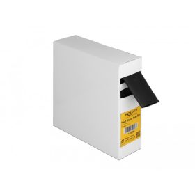   Delock Hűtő kiegészítő doboz öntapadó, 3:1 arányú összehúzódó belsővel, 5 m x 25,4 mm fekete (DL-19996)