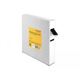   Delock Velcro fekete ragasztó szalag guriga Hx 10 m x Sz 20 mm dobozban (DL-20671)